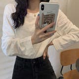スラブコットンロングTシャツ【韓国ファッション】 | Doula Doula | 詳細画像12