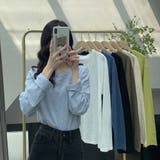 スラブコットンロングTシャツ【韓国ファッション】 | Doula Doula | 詳細画像25