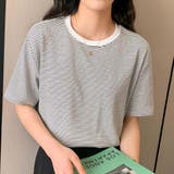 ボーダーカットTシャツ【韓国ファッション】 | Doula Doula | 詳細画像7