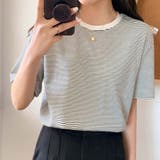 ボーダーカットTシャツ【韓国ファッション】 | Doula Doula | 詳細画像8