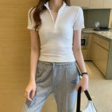 ハーフジップハーフカットトップス【韓国ファッション】 | Doula Doula | 詳細画像21