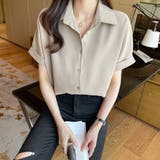 ポロカラー半袖シャツ【韓国ファッション】 | Doula Doula | 詳細画像8 