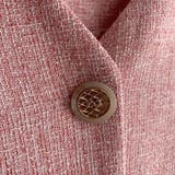ノーカラーゴールドボタン半袖ツイードショートジャケット【韓国ファッション】 | Doula Doula | 詳細画像24