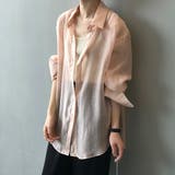 サイドリボンオーバーサイズシアーシャツ【韓国ファッション】 | Girly Doll | 詳細画像8