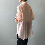 サイドリボンオーバーサイズシアーシャツ【韓国ファッション】 | Girly Doll | 詳細画像11