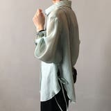 サイドリボンオーバーサイズシアーシャツ【韓国ファッション】 | Girly Doll | 詳細画像19