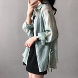 サイドリボンオーバーサイズシアーシャツ【韓国ファッション】 | Girly Doll | 詳細画像20