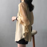 サイドリボンオーバーサイズシアーシャツ【韓国ファッション】 | Girly Doll | 詳細画像25