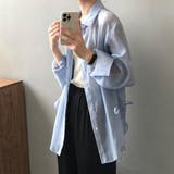 サイドリボンオーバーサイズシアーシャツ【韓国ファッション】 | Girly Doll | 詳細画像28