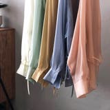 サイドリボンオーバーサイズシアーシャツ【韓国ファッション】 | Girly Doll | 詳細画像34