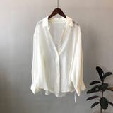 サイドリボンオーバーサイズシアーシャツ【韓国ファッション】 | Girly Doll | 詳細画像37