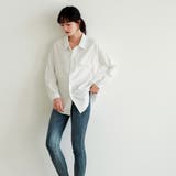 切り替えデザインドロップショルダーカジュアルシャツ【韓国ファッション】 | Girly Doll | 詳細画像10