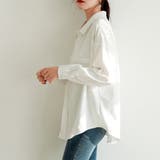 切り替えデザインドロップショルダーカジュアルシャツ【韓国ファッション】 | Girly Doll | 詳細画像16