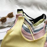 アシンメトリーニットタンクトップ【韓国ファッション】 | Doula Doula | 詳細画像15 
