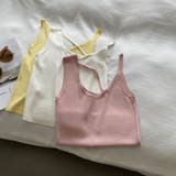 アシンメトリーニットタンクトップ【韓国ファッション】 | Doula Doula | 詳細画像17 