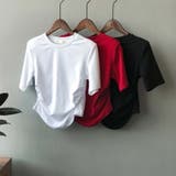 ラウンドネックサイドギャザー半袖Tシャツ【韓国ファッション】 | Doula Doula | 詳細画像11