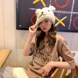 ラウンドネックルーズプリントTシャツ【韓国ファッション】 | Doula Doula | 詳細画像7
