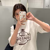 ラウンドネックルーズプリントTシャツ【韓国ファッション】 | Doula Doula | 詳細画像20