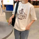 ラウンドネックルーズプリントTシャツ【韓国ファッション】 | Doula Doula | 詳細画像21