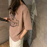 ラウンドネックルーズプリントTシャツ【韓国ファッション】 | Doula Doula | 詳細画像23