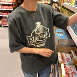 ラウンドネックルーズプリントTシャツ【韓国ファッション】 | Doula Doula | 詳細画像24