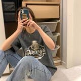 ラウンドネックルーズプリントTシャツ【韓国ファッション】 | Doula Doula | 詳細画像28