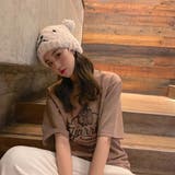 ラウンドネックルーズプリントTシャツ【韓国ファッション】 | Doula Doula | 詳細画像29