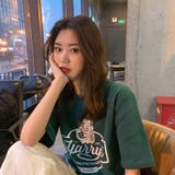 ラウンドネックルーズプリントTシャツ【韓国ファッション】 | Doula Doula | 詳細画像31