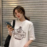 ラウンドネックルーズプリントTシャツ【韓国ファッション】 | Doula Doula | 詳細画像33