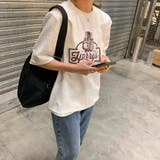 ラウンドネックルーズプリントTシャツ【韓国ファッション】 | Doula Doula | 詳細画像34