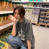 ラウンドネックルーズプリントTシャツ【韓国ファッション】 | Doula Doula | 詳細画像38