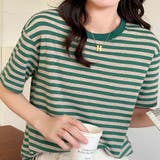 ラウンドネックボーダーTシャツ【韓国ファッション】 | Doula Doula | 詳細画像4