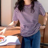 ラウンドネックボーダーTシャツ【韓国ファッション】 | Doula Doula | 詳細画像13
