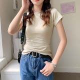 クルーネックフィットTシャツ【韓国ファッション】 | Doula Doula | 詳細画像3