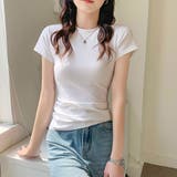 クルーネックフィットTシャツ【韓国ファッション】 | Doula Doula | 詳細画像7