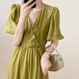 カシュクールシフォンチャイナワンピース【韓国ファッション】 | Girly Doll | 詳細画像8