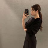 ツーピースセット シフォンブラウス&ミドルスカートセットアップ | Girly Doll | 詳細画像11