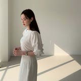 ツーピースセット シフォンブラウス&ミドルスカートセットアップ | Girly Doll | 詳細画像16