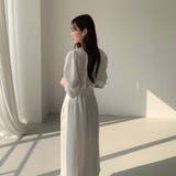 ツーピースセット シフォンブラウス&ミドルスカートセットアップ | Girly Doll | 詳細画像19