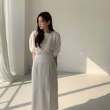 ツーピースセット シフォンブラウス&ミドルスカートセットアップ | Girly Doll | 詳細画像20