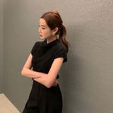 ボトルネックフレンチスリーブプリーツトップス【韓国ファッション】 | Doula Doula | 詳細画像3 