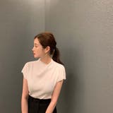 ボトルネックフレンチスリーブプリーツトップス【韓国ファッション】 | Doula Doula | 詳細画像4 