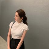 ボトルネックフレンチスリーブプリーツトップス【韓国ファッション】 | Doula Doula | 詳細画像8 