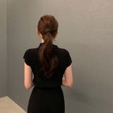 ボトルネックフレンチスリーブプリーツトップス【韓国ファッション】 | Doula Doula | 詳細画像17 