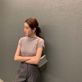 ボトルネックフレンチスリーブプリーツトップス【韓国ファッション】 | Doula Doula | 詳細画像21 