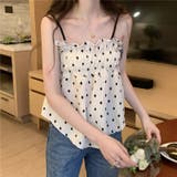 イレギュラーヘムシャーリングフレアキャミソール | Girly Doll | 詳細画像5