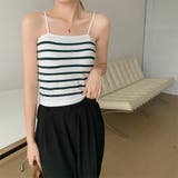 ボーダーキャミソール【韓国FASHION】【2022春夏商品】 | Girly Doll | 詳細画像7
