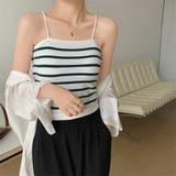 ボーダーキャミソール【韓国FASHION】【2022春夏商品】 | Girly Doll | 詳細画像9