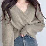 カシュクールニットセーター【韓国ファッション】 | Girly Doll | 詳細画像2 