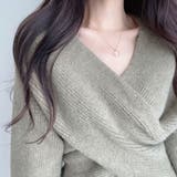 カシュクールニットセーター【韓国ファッション】 | Girly Doll | 詳細画像3 